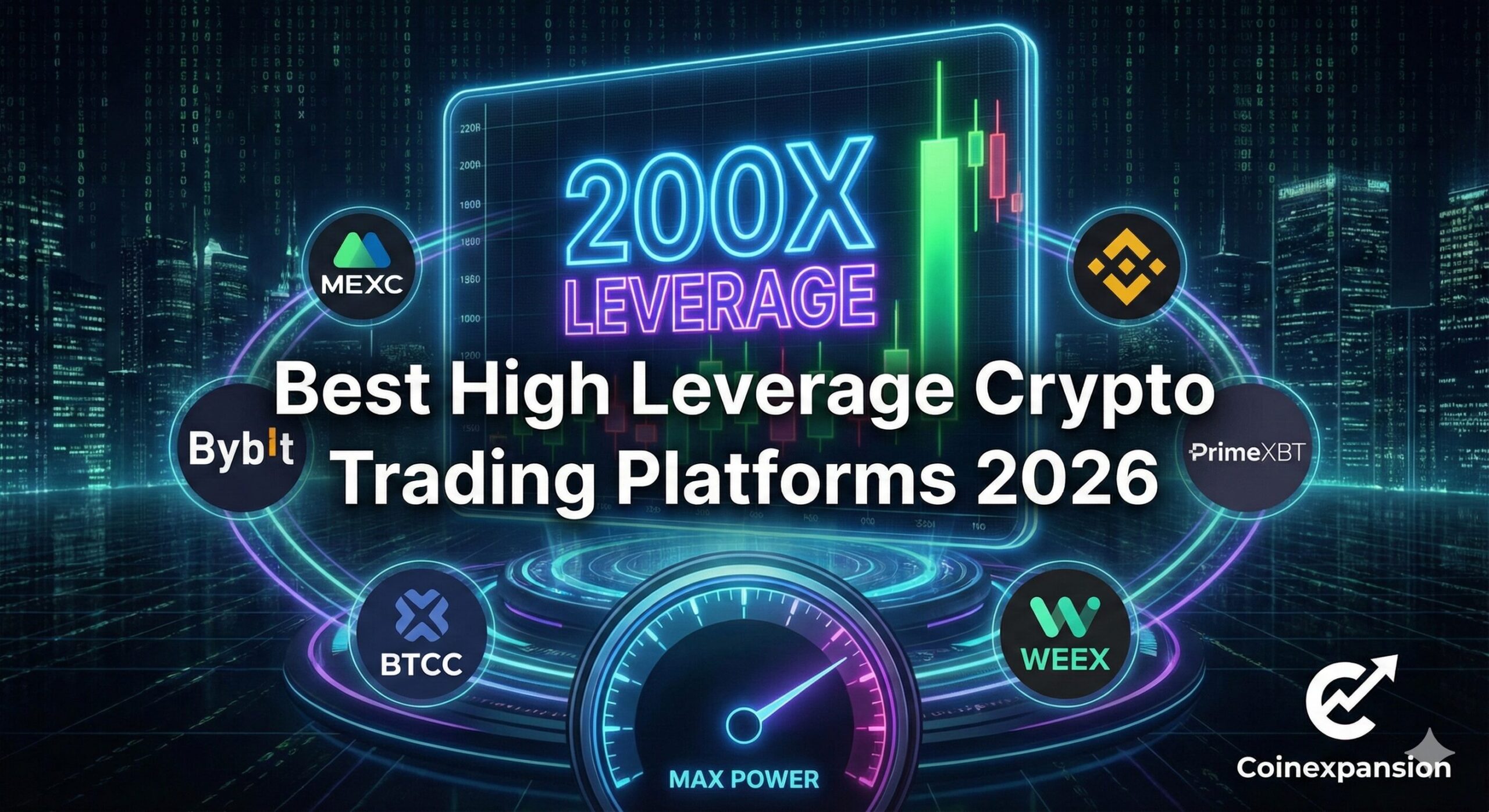 12 Best High Leverage Crypto Margin Trading Platforms 2026 (Up to 500x)