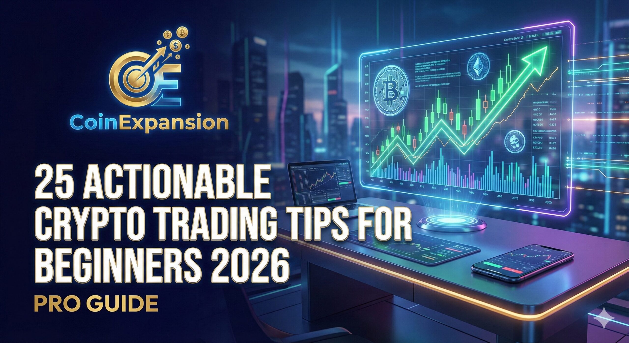 25 Best Actionable Crypto Trading Tips for Beginners 2026 (Pro Guide)