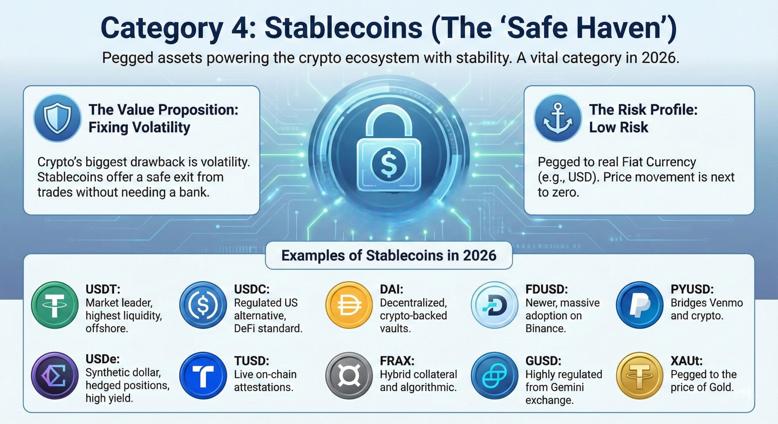 stablecoins safest among different types of crypto
