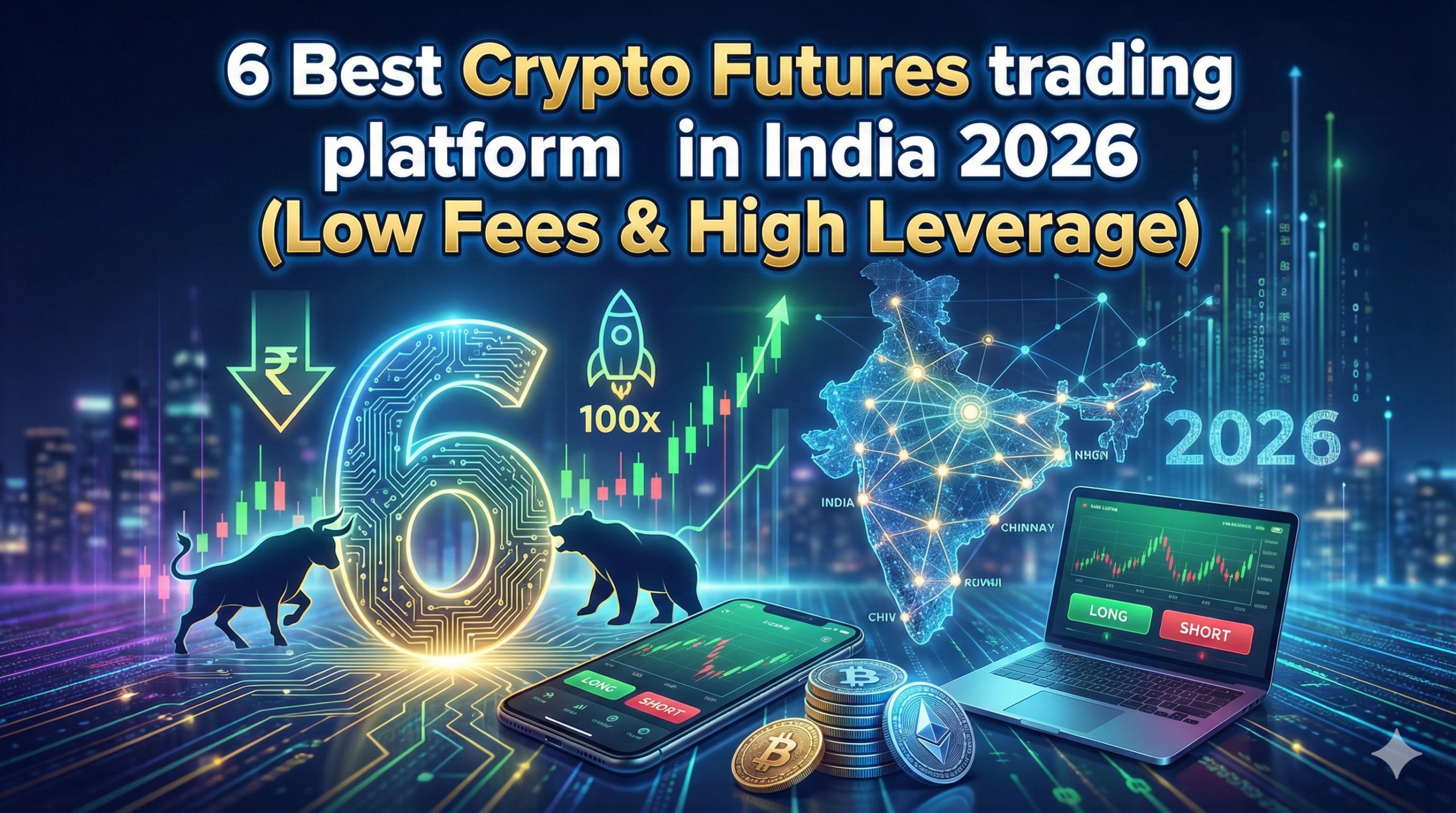 7 Best Crypto Futures Trading Platform in India 2026 (Low Fees & High Leverage)