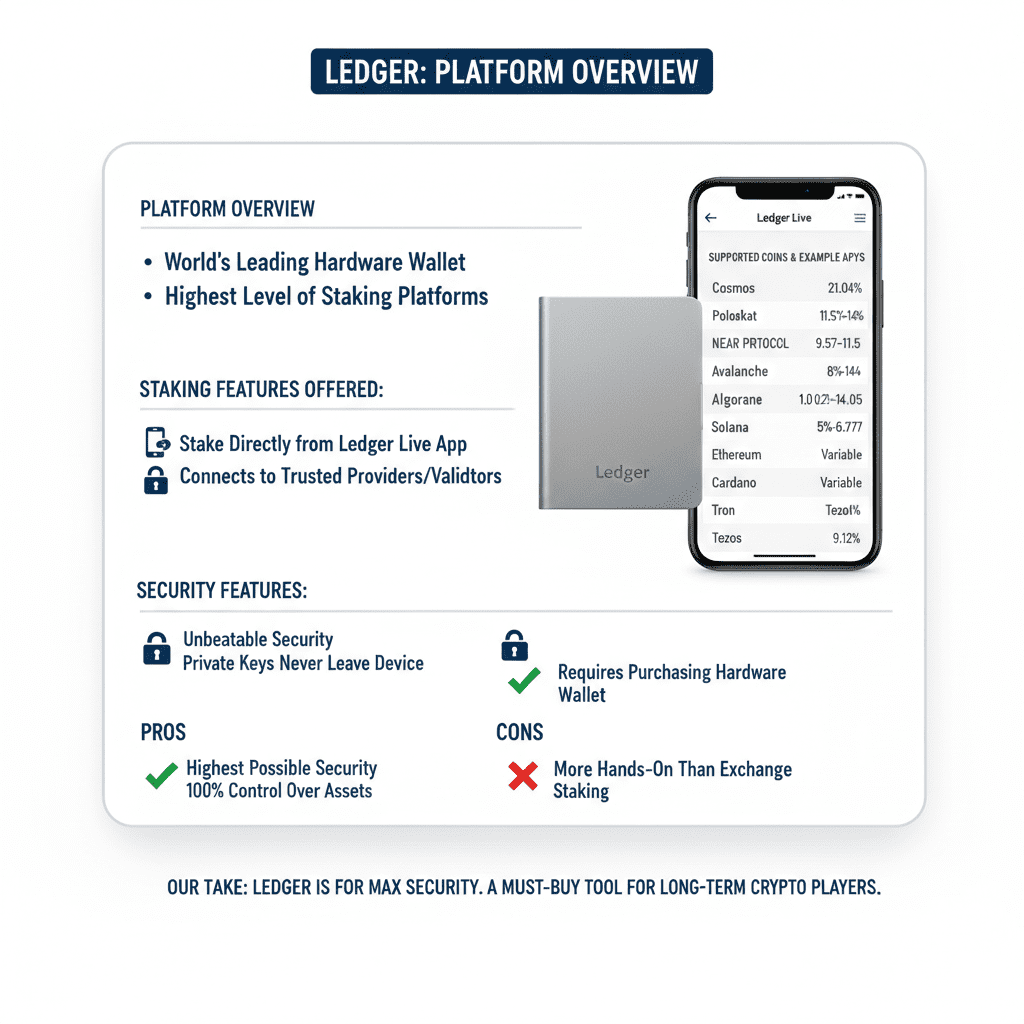 ledger one of the best hardware crypto staking platforms