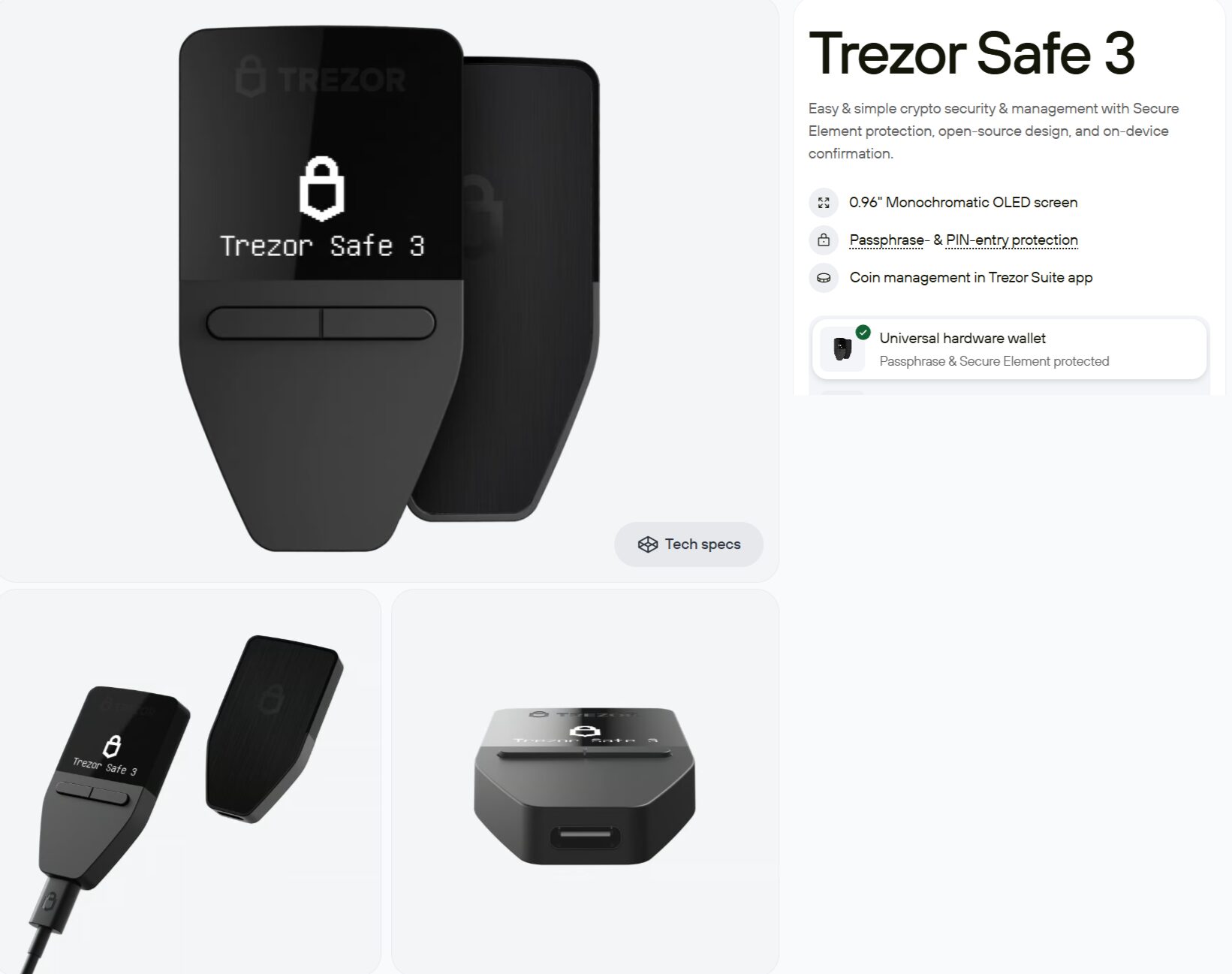 trezor safe 3 one of the best cold wallets