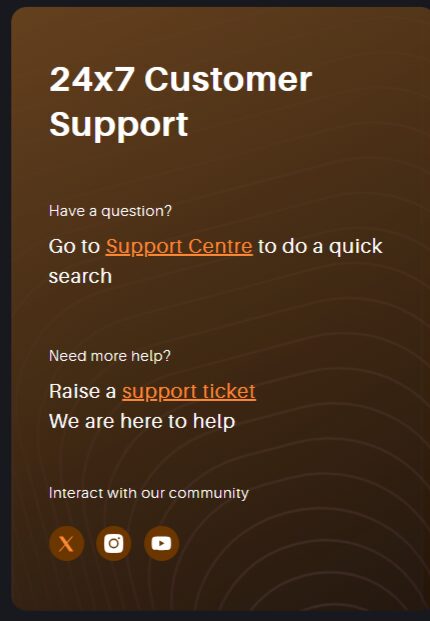 ddelta exchange review - customer support