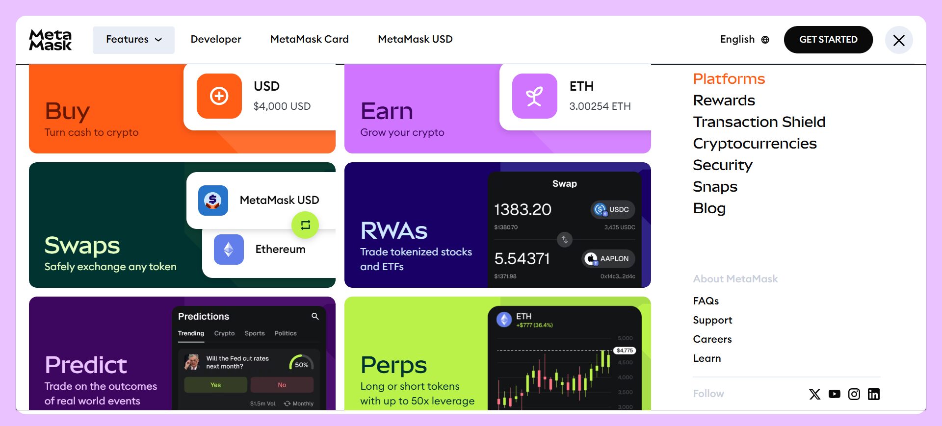 metamask features 