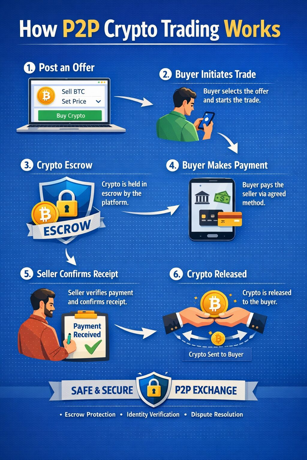 how  p2p crypto trading works