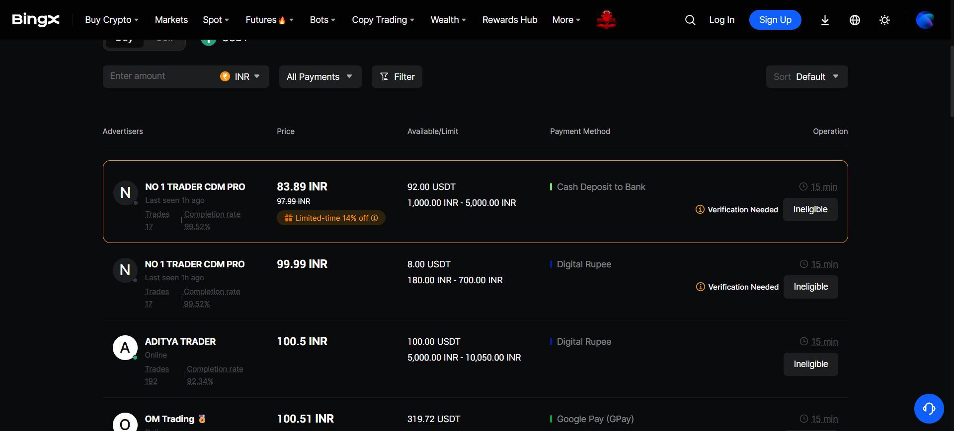 bingx p2p cryptocurrency exchange