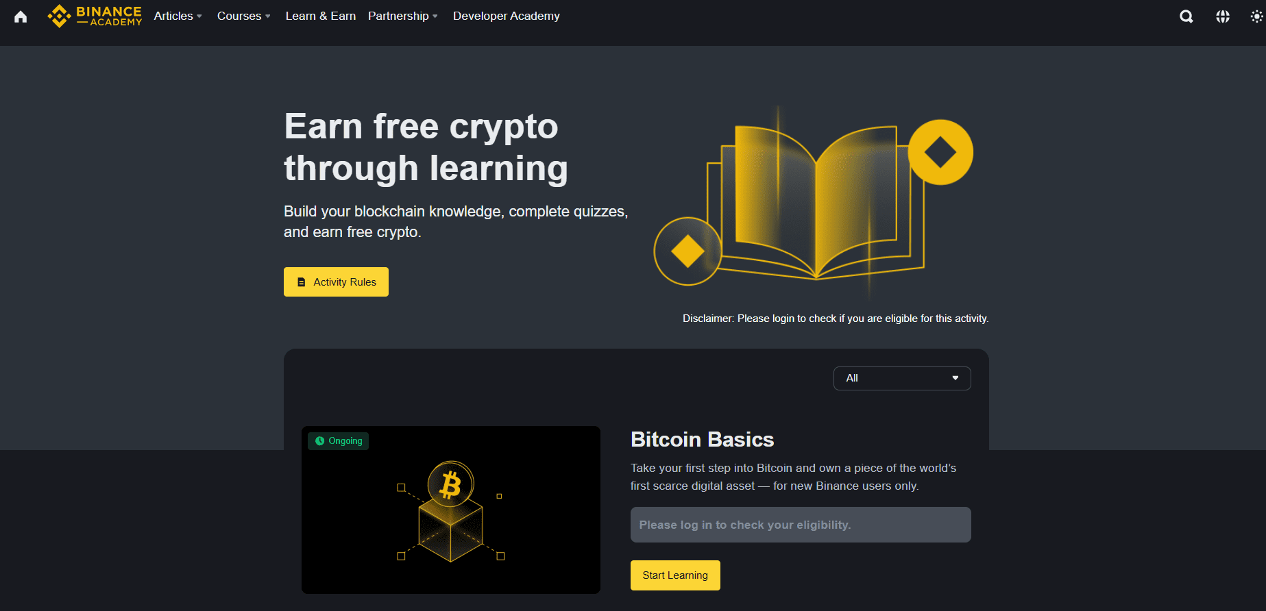 Binance Learn & Earn best crypto learn and earn programs in 2026