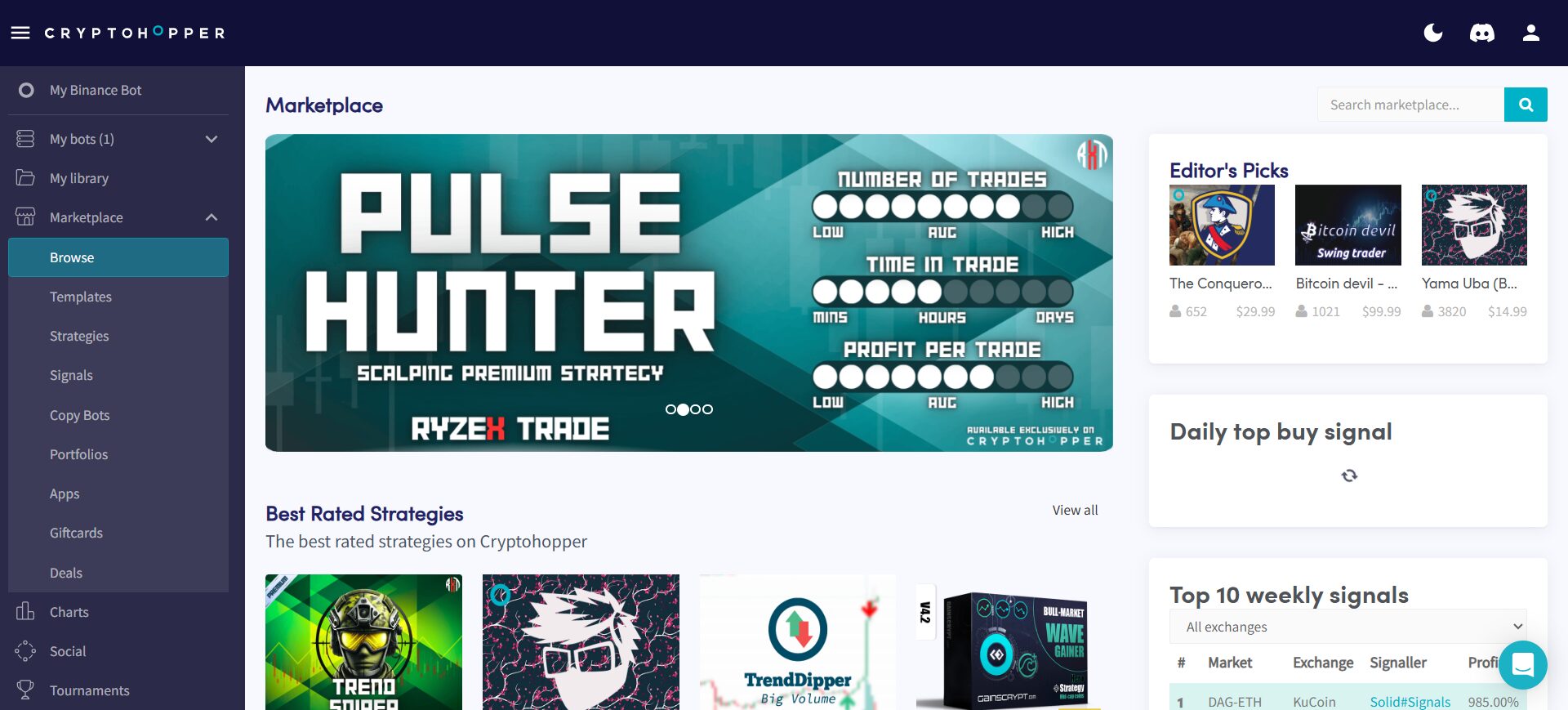 crypto hopper one of the best crypto trading bots