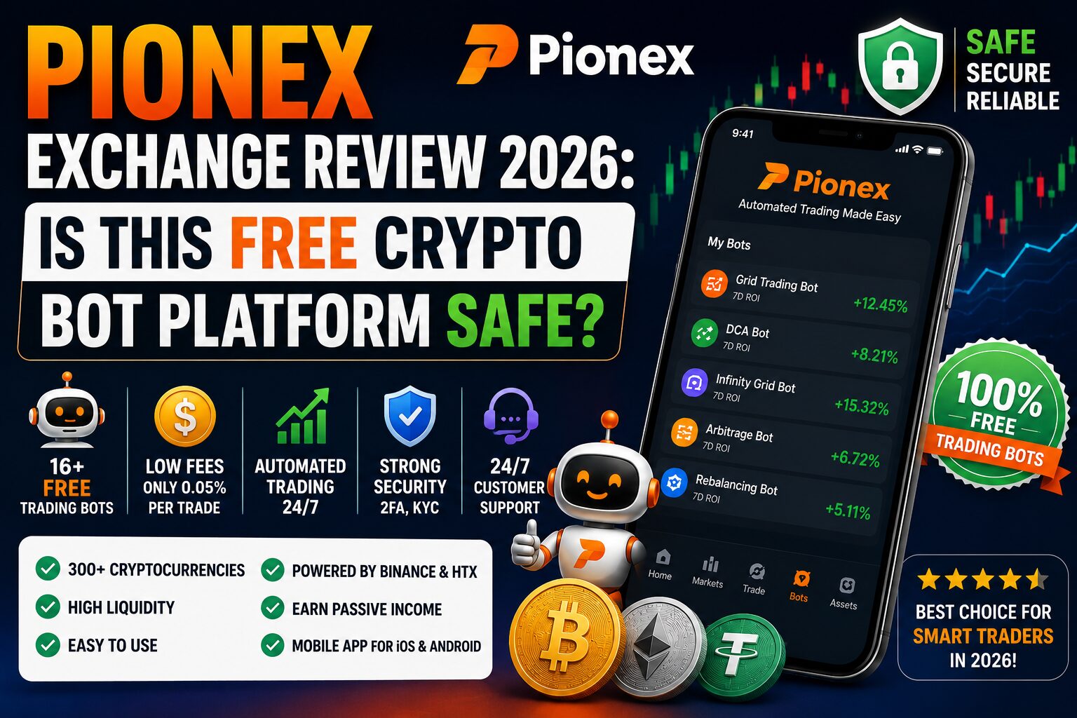 Pionex Exchange Review 2026: Is This Free Crypto Bot Platform Safe?