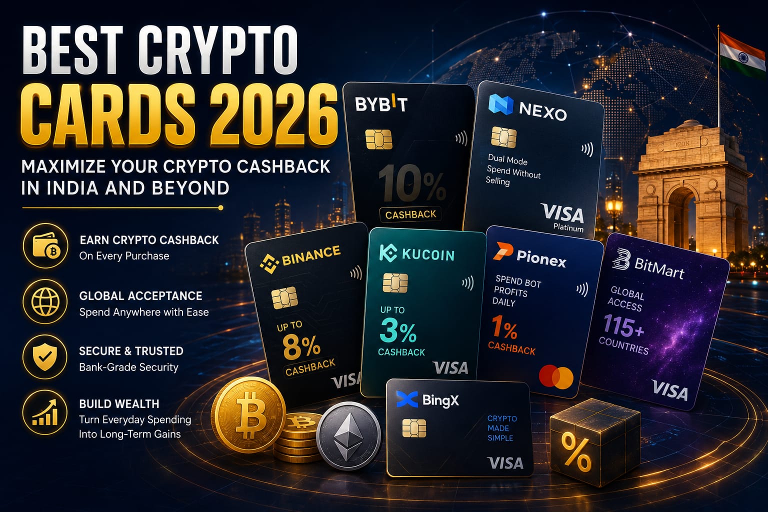 best crypto cards for cashback and spending in 2026