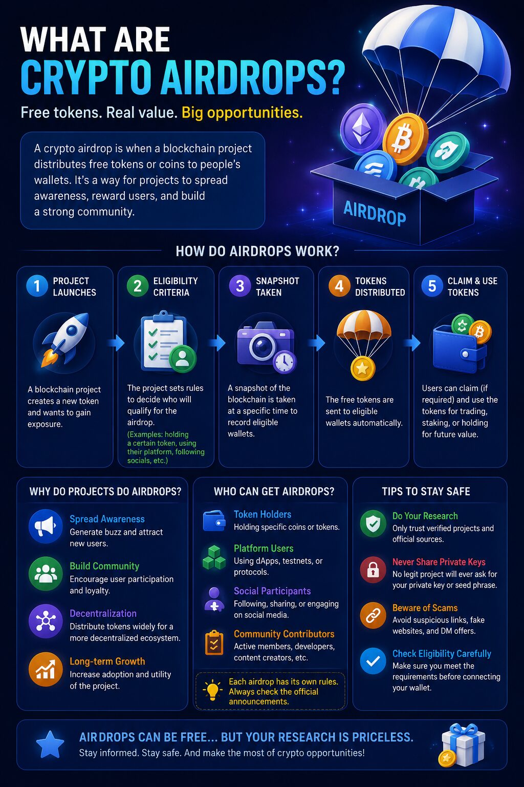Crypto farming guide - what are crypto airdrops