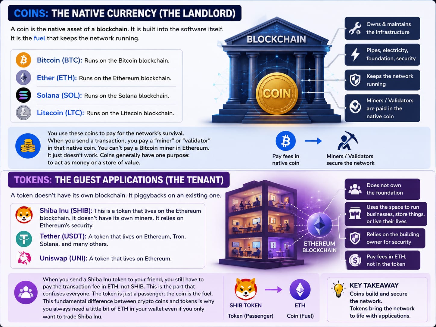 coins vs tokens explained