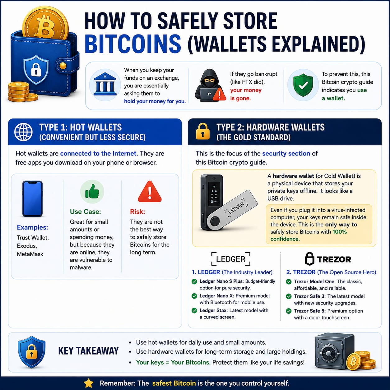 how to safely store bitcoin