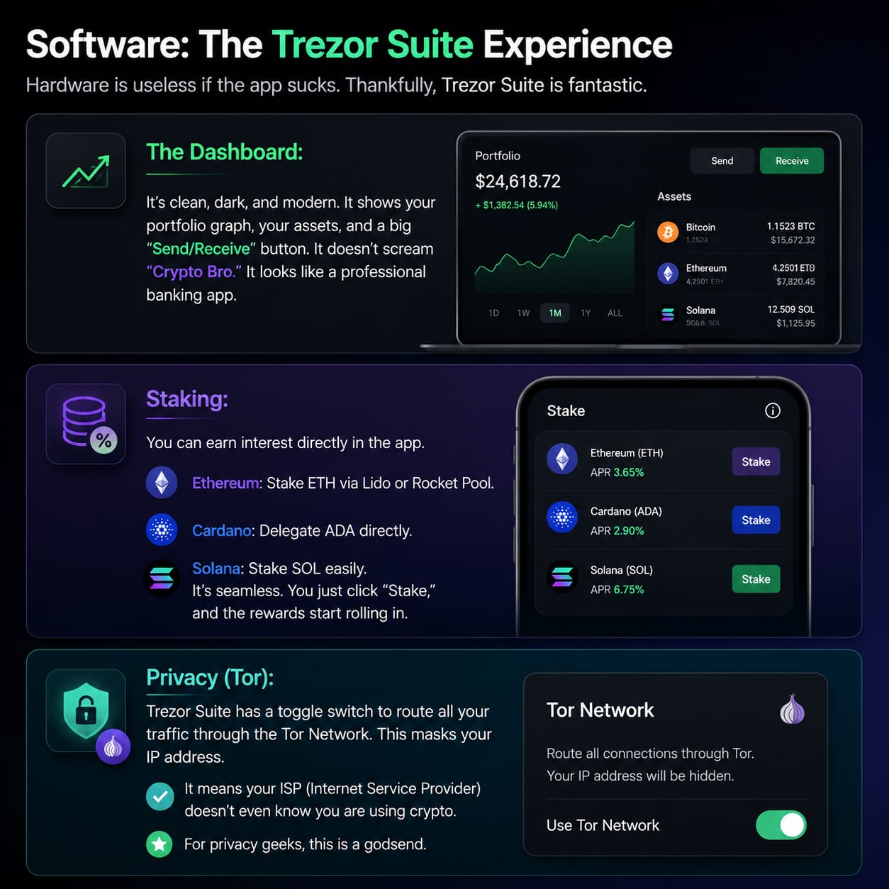 software : the trezor suite experience 