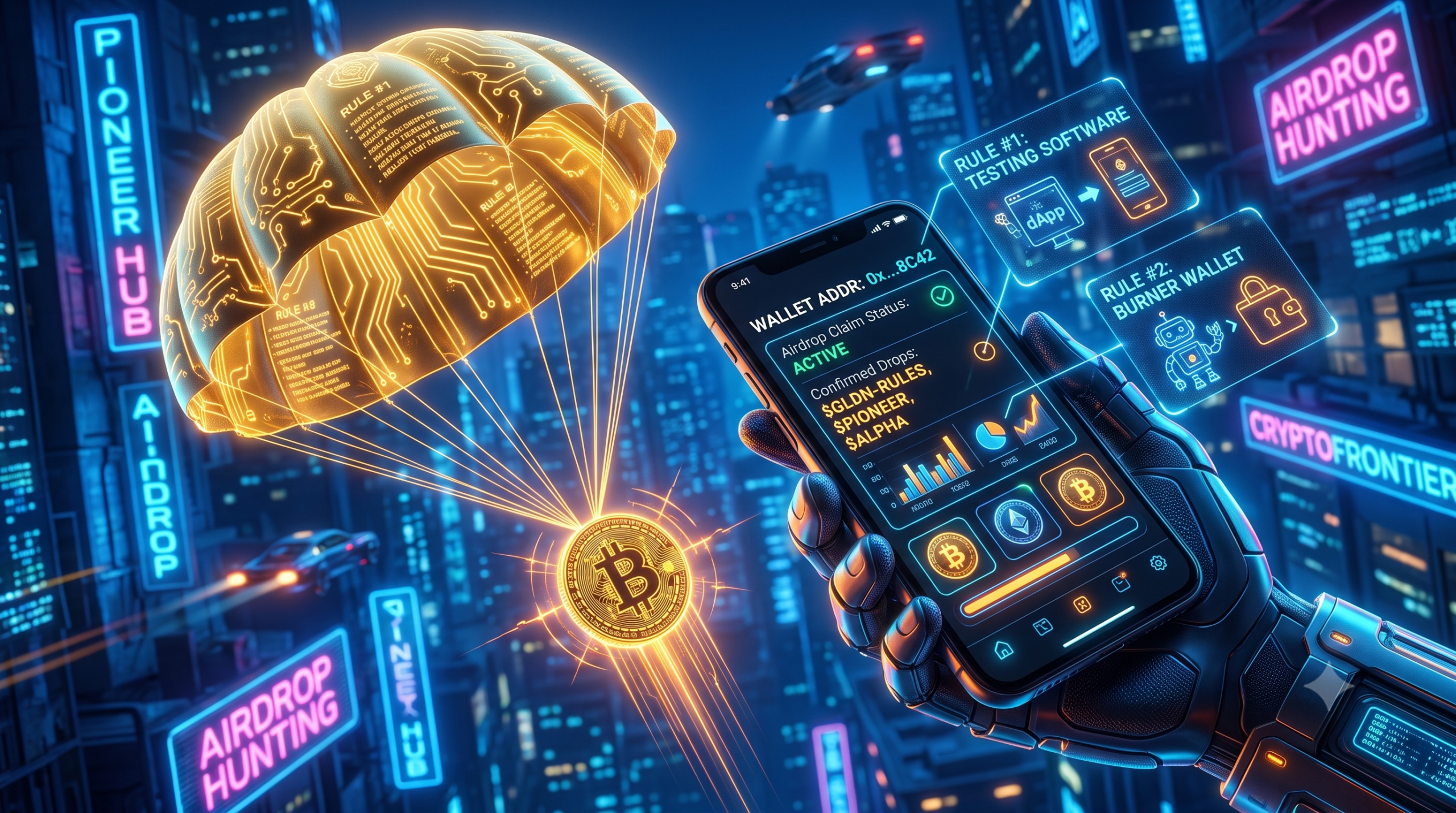 hunt crypto airdrops